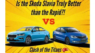 Skoda Rapid vs. Skoda Slavia: Comparison - Two Generations, Two Platforms | YouTube Showdown 🏋🏻‍♂️