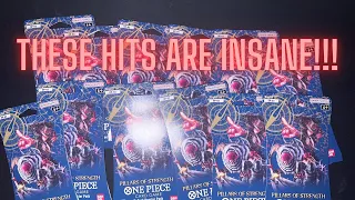 THESE BLISTER PACKS ARE CRAZY!!! Opening up 12 One Piece Pillars of Strength Blister Packs!