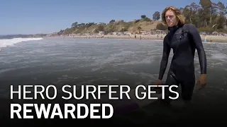 Hero Surfer Who Lost Board Saving Swimmer Gets ‘Extreme' Reward