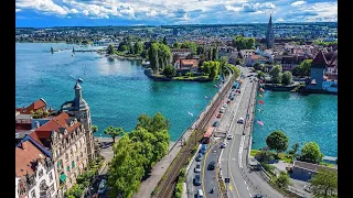 KONSTANZ, GERMANY WALKING TOUR   ( 4K/60FPS)