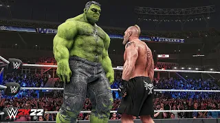 WWE 2K22 Giant Hulk vs Mini Brock Lesnar Match!