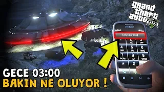 GTA 5 GECE 3 TE BU NUMARAYI ARAYINCA UFO DÜŞÜYOR! GTA 5 GİZEMLERİ