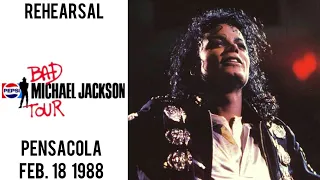 Michael Jackson - Bad Tour Live rehearsal in Pensacola (February 18, 1988)