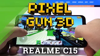 Pixel Gun 3D Gaming Checkup in Realme C15 – Short Gameplay