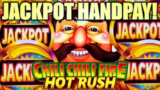 ★JACKPOT HANDPAY!★ RARE “JACKPOT" SYMBOL! CHILI CHILI FIRE HOT RUSH Slot Machine (KONAMI GAMING)