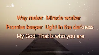 Way Maker | Karaoke Version | Worship heaven |