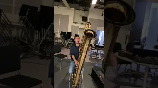 Moanin’ by Charles Mingus played on CONTRABASS SAXOPHONE