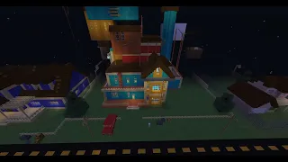 Hello Neighbor Alpha 3 Intro - in minecraft (remake V2)