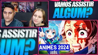 REACT EM CASAL - CONTINUAÇÕES DE ABRIL 2024 | Guia de Temporada