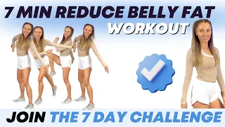 7 Minute Workout to Lose Belly Fat - Join the 7-Day Challenge - Standing Workout - No Jumping