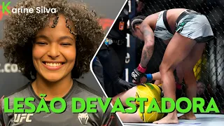 ASSISTA a finalização brutal!  Karine Silva destrói joelho de rival no UFC #ufc #análise #opinião