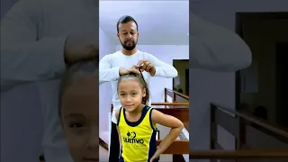Técnica para fazer coque no cabelo da sua filha