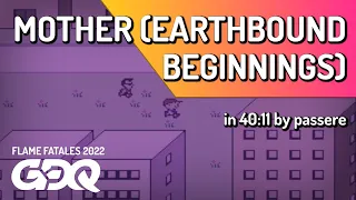 Mother (Earthbound Beginnings) by passere in 40:11 - Flame Fatales 2022