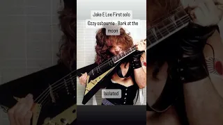 Bark at the moon Isolated solo - Jake E Lee