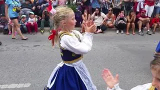 Polish dancers in Banff on Canada Day