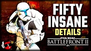 50 INSANE DETAILS on Felucia - Star Wars Battlefront 2 *NEW MAP*