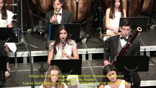 Georgy Sviridov Waltz from “Snowstorm:,musical Cyprus Youth Symphony Orchestra – DANCING ON THE KEY