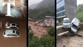 Heavy flooding hits parts of central China