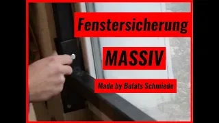 Fenster gegen Einbruch sichern / Fenstersicherung massiv