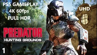 PREDATOR HUNTING GROUNDS Walkthrough Gameplay Part 1 - INTRO (FULL GAME) PS5 Gameplay 4K 60fps