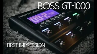 BOSS GT-1000 | First impression (Talking)