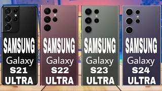 Samsung Galaxy S21 Ultra Vs Samsung Galaxy S22 Ultra Vs Samsung Galaxy S23 Ultra Vs SamsungGalaxyS24