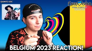 Gustaph - Because Of You Reaction - Eurovision 2023(Belgium) - Quinto ESC