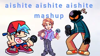 Aishite aishite aishite mashup (bf, whitty, senpai) Friday night Funkin