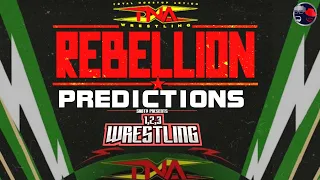 1, 2, 3 Wrestling | TNA Rebellion 2024 Predictions
