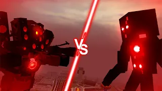 The Giant with Red Dots vs Titan Speakerman - A Battle Animation