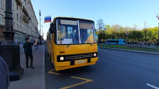 Парад ретро-автобусов, фестиваль "SPB Transport fest 2024" Санкт-Петербург, Икарус 260