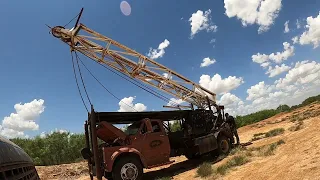 How a Homemade Well Service Rig Works.