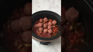 Slow Cooker Spaghetti Meatballs with Hidden Veg