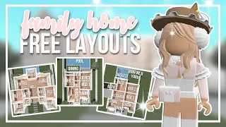 5 Bloxburg Family Home + Mansion Layouts (1 & 2 Story) | Roblox