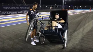 Max Verstappen & Daniel Ricciardo being Best Friends for 5 minutes straight.