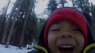 Forest Falls California - New Year's Eve 2016 - Snow Play