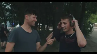 Asking people's opinion on my new track 'Sunshine' at Decibel Outdoor Festival