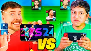 EDSON FDB vs MRBEAST en DREAM LEAGUE SOCCER 2024 😱 *Encontré a MESSI*