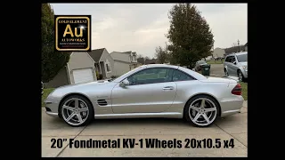 20x10.5 Wheels Installed on 2004 Mercedes SL55 AMG #fondmetal #sl500 #r230 #20”