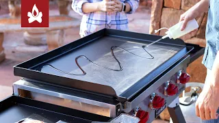 How to clean and season a Flat Top Griddle