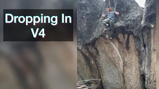 Dropping In V4 (6B+) - Zephyrs • Tahoe Bouldering (NV)