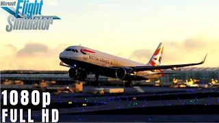 BRITISH AIRWAYS A320 NEO FULL FLIGHT EGLL-EIDW | HEATHROW DEPARTURE! | MICROSOFT FLIGHT SIMULATOR!