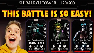 MK Mobile. Fatal Shirai Ryu Tower Battle 120 is EASY! This is How You Beat It FAST!