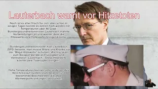 Lauterbach warnt vor Hitzetoten