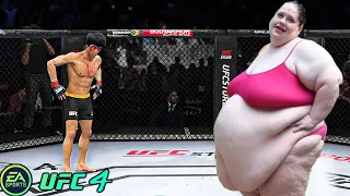 Bruce Lee vs Queen Sumo (EA Sports UFC 4) wwe mma