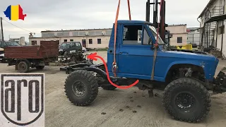 Classic Romanian ARO 4x4 car, the body moved to a Nissan Patrol chassis and a BMW M57 engine ARO 330