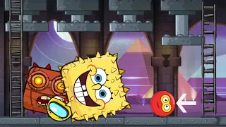 RED BALL 4 SPONGEBOB AMONG BALL & SUPER BALL'FUSION BATTLE' with SPONGEBOB AMONG BOSS 3,5 & GOOMBA 3