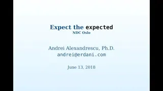 Expect the Expected - Andrei Alexandrescu