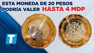 ¿Pagan hasta 4 millones? Moneda mexicana de 20 pesos consigue alto valor en Internet