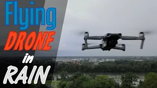 Flying Drone in Rain